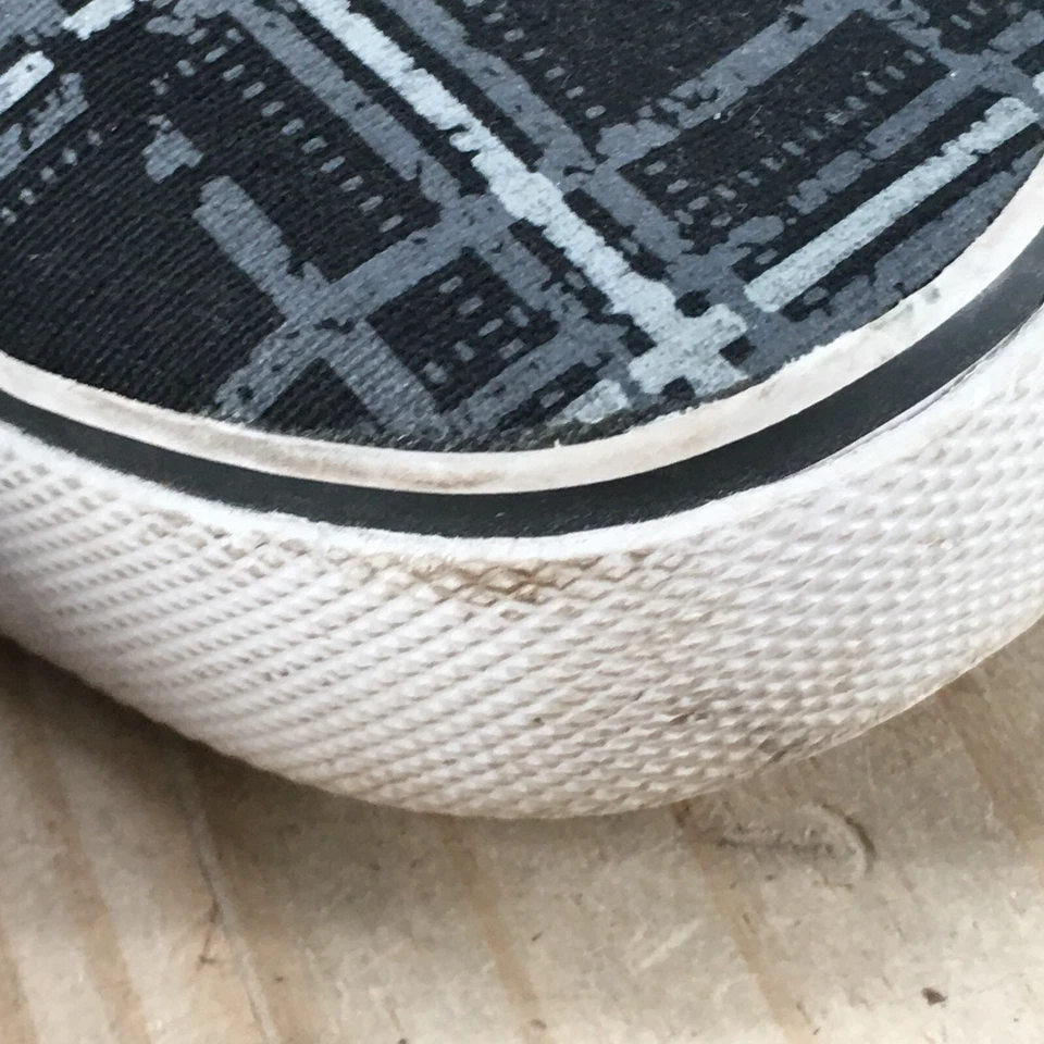 Tênis Draven Masculino 8 M Slip On Cinza Xadrez Lona Conforto Casual Top Baixo - Imagem 4 de 4