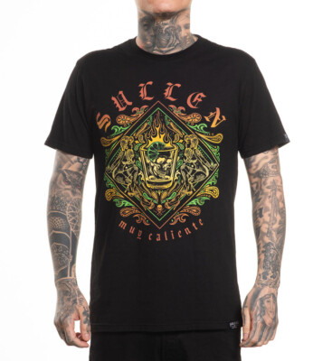 Sullen Clothing T-Shirt Muy Caliente Art Collective Tattoo Drink Skull Schädel