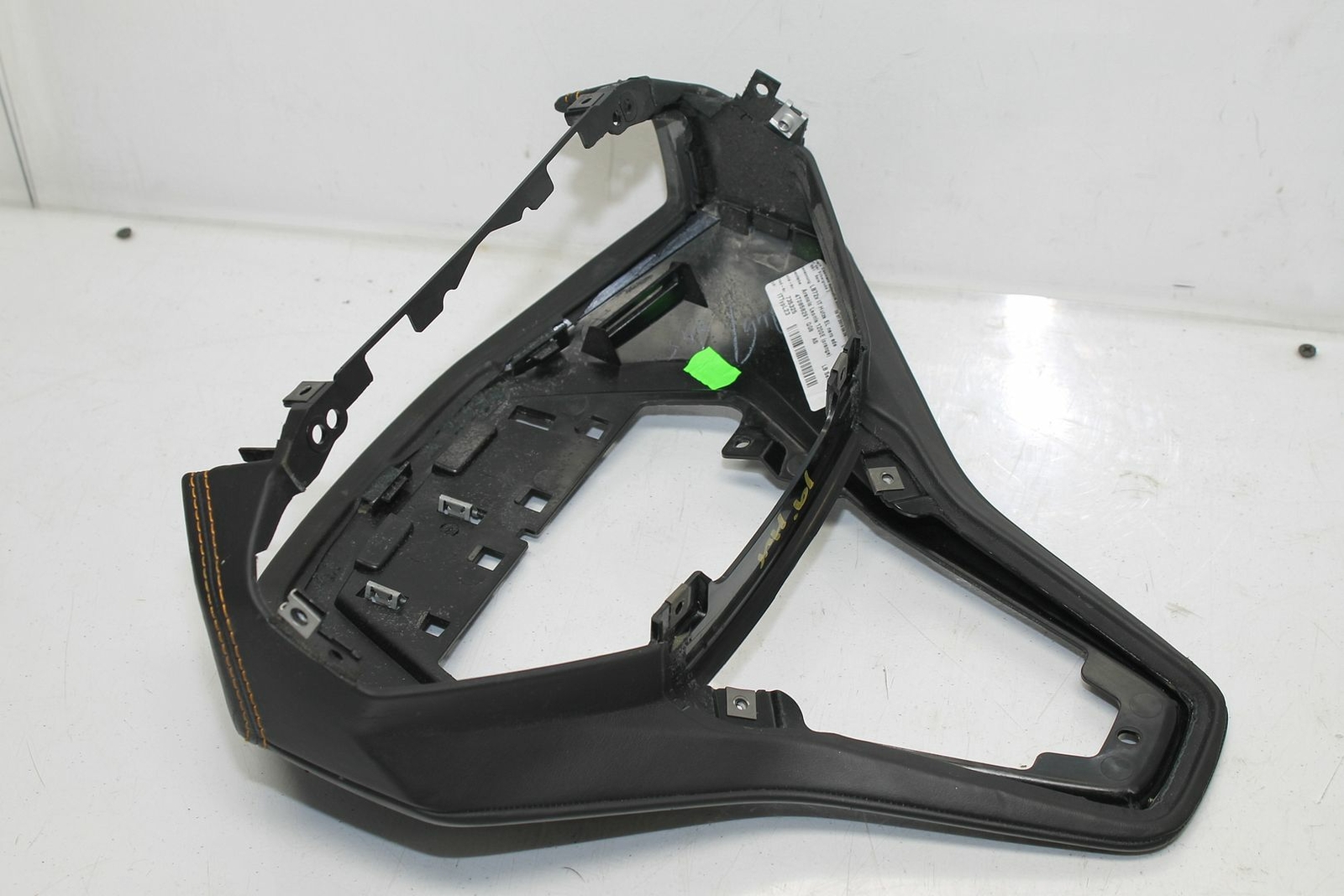 2019 LAMBORGHINI HURACAN GAUGE CLUSTER SURROUND HOOD ORANGE STITCHED 4T0858291