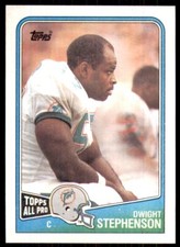 1988 Topps Set Break #196 Dwight Stephenson Miami Dolphins