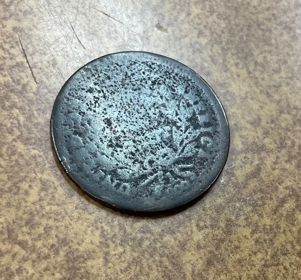 Borde liso sin poste tipo Liberty Cap medio centavo posiblemente 1795 Foto 4 de 4