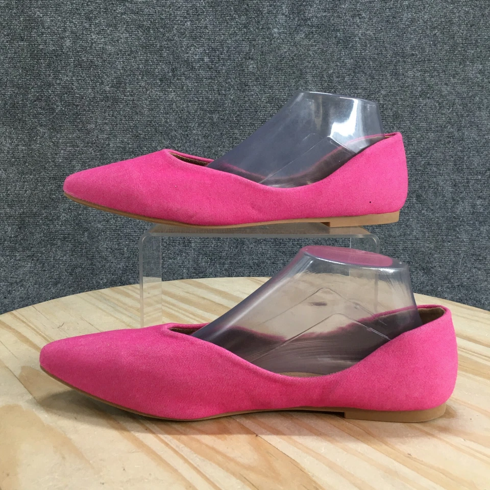 Туфли женские Maurices 10 M Julia повседневные без шнуровки заостренные балетки розовая ткань - Изображение 2 из 4