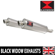GSX1400 K2-K4 2002-2004 4-2 Exhaust Silencer Kit 400mm Oval Stainless 400SS