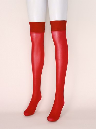 Women Mesh Sheer High Thigh Pantyhose Stocking See-through Long Socks Sexy Tight - Picture 9 of 61