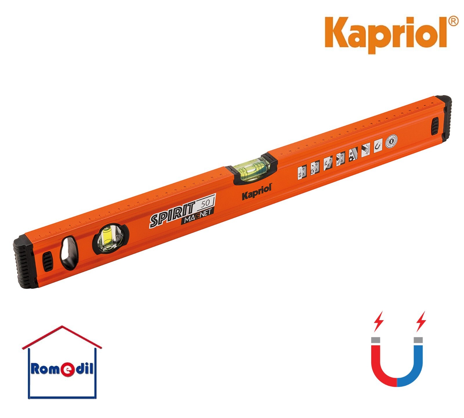 Acquista Livella Kapriol Spirit Magnetica Alluminio Resistente Online