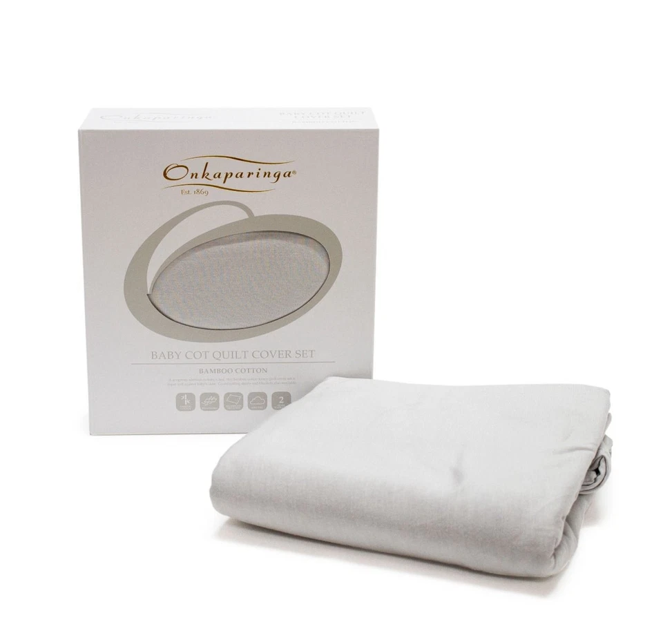 Onkaparinga Bamboo Cotton Jersey Quilt Cover Set - Cot - image 4 of 4