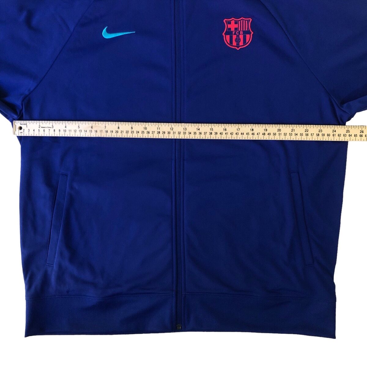 Nike FC Barcelona Soccer Football Track Jacket Men's Size XL Nike FC Barcelona Soccer Football Track Jacket Men's Size XL