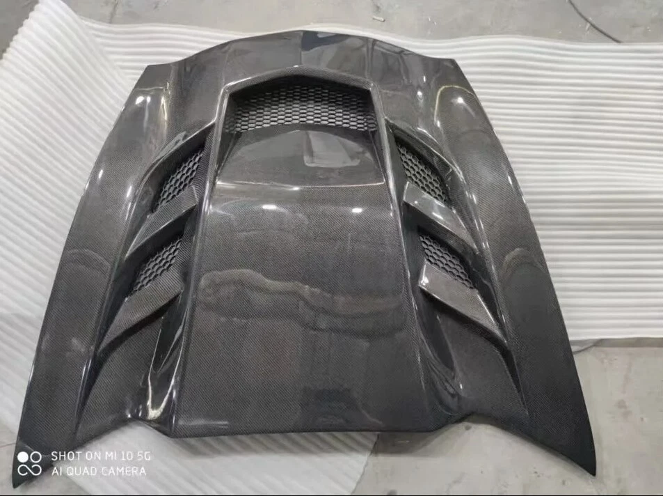 for 2014-2019 Chevy Corvette C7 TF style vented Carbon Fiber Hood - Image 3 of 4