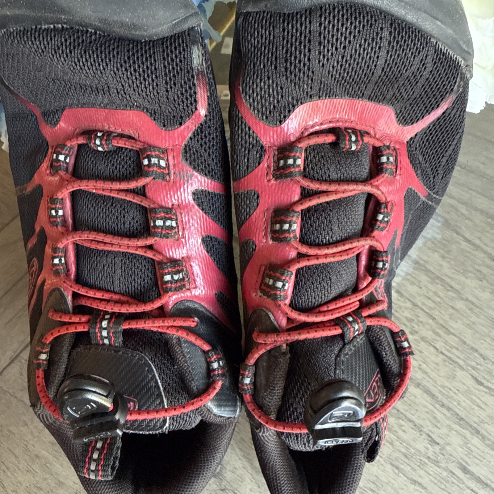 Sandali Keen Water bambino taglia 3 neri e rossi scarpe sportive imperfette