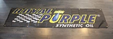 Royal Purple Banner Flag Big 2x8 ft Synthetic Motor Oil Garage Mechanic Racing