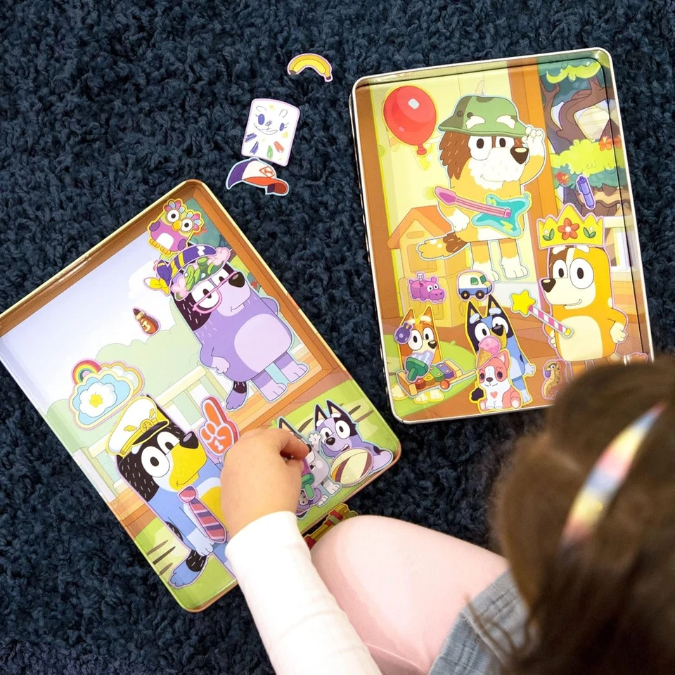 Juego magnético azul juguete para niños rompecabezas de actividad magnética edades 3 4 5 6 Foto 4 de 4