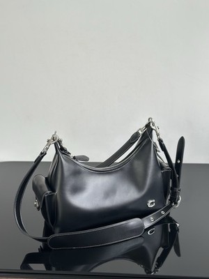 Coach CAM20 Pocket Juliet Bag 30 Handbag Shoulder Bag Leather Black Outlet New