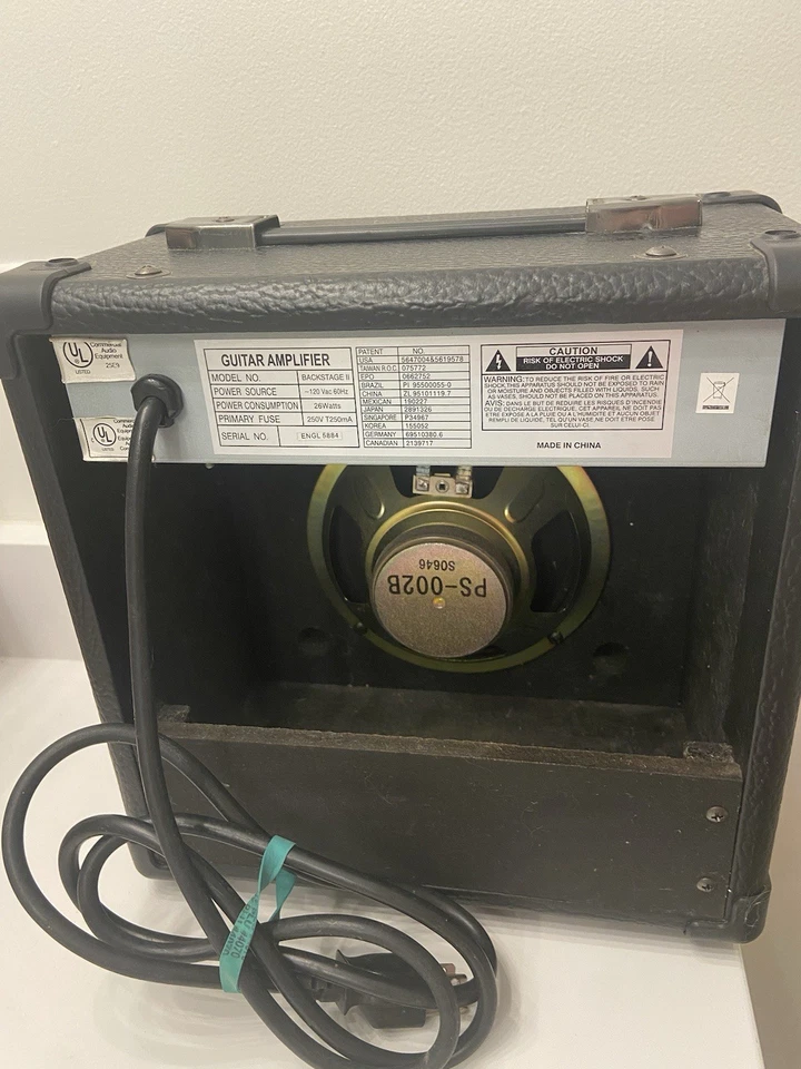 Amplificador de guitarra Peavey Backstage II 2 26 vatios Transtube FUNCIONA manual y cables Foto 3 de 4