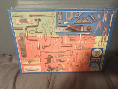 New Cobble Hill Puzzle  Tools  500 Piece Complete w/Poster Hand Tool Handyman 