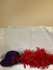 Red Hat Society Purple Hat And Red Boa