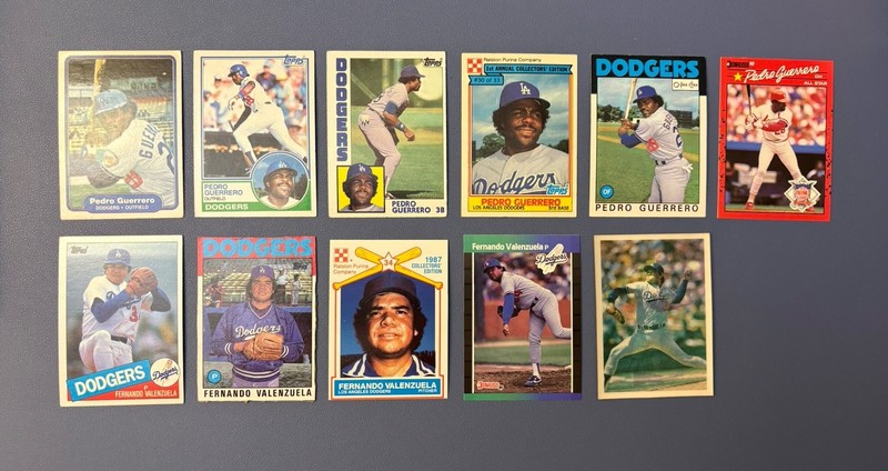 Dodger Legends Lot (11) Pedro Guerrero And Fernando Valenzuela. 81-90