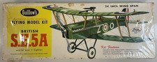 Guillow's Flying Model Kit Balsa British S.E.5.A. WWI Combat Fighter/Wingspan 24