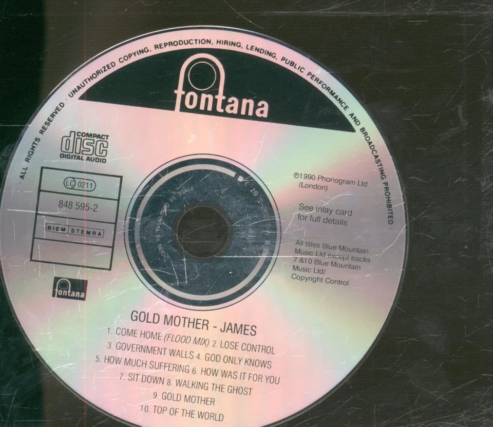 James Gold Mother CD UK Fontana 1990 Inklusive Sit Down 8485952 - Bild 3 von 3