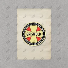 Vintage Griswold Cast Iron Cookware Sign Erie PA Advertising Metal #323049