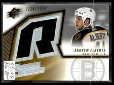 2005-06 SPx Andrew Alberts Rookie 1224/1999 Boston Bruins #137