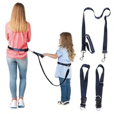 Secure Waist Leash Harness for Kids with Autism, Hands Free Walking Navy Blue