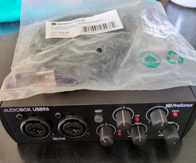 PreSonus AUDIOBOX USB 96K BLK Audio Interface - Black - Tested working!