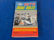 Vintage 1979 NHRA Drag Racing Rule Book Tech ...