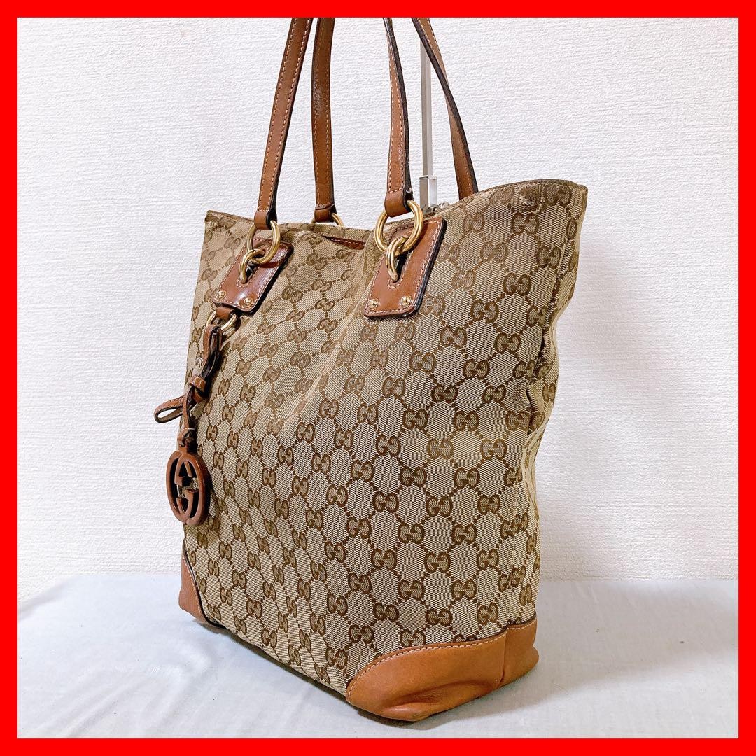 Gucci GG canvas tote shoulder bag imported from Japan