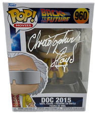 Christopher Lloyd Signed Back to the Future Doc Brown Funko Autograph Beckett