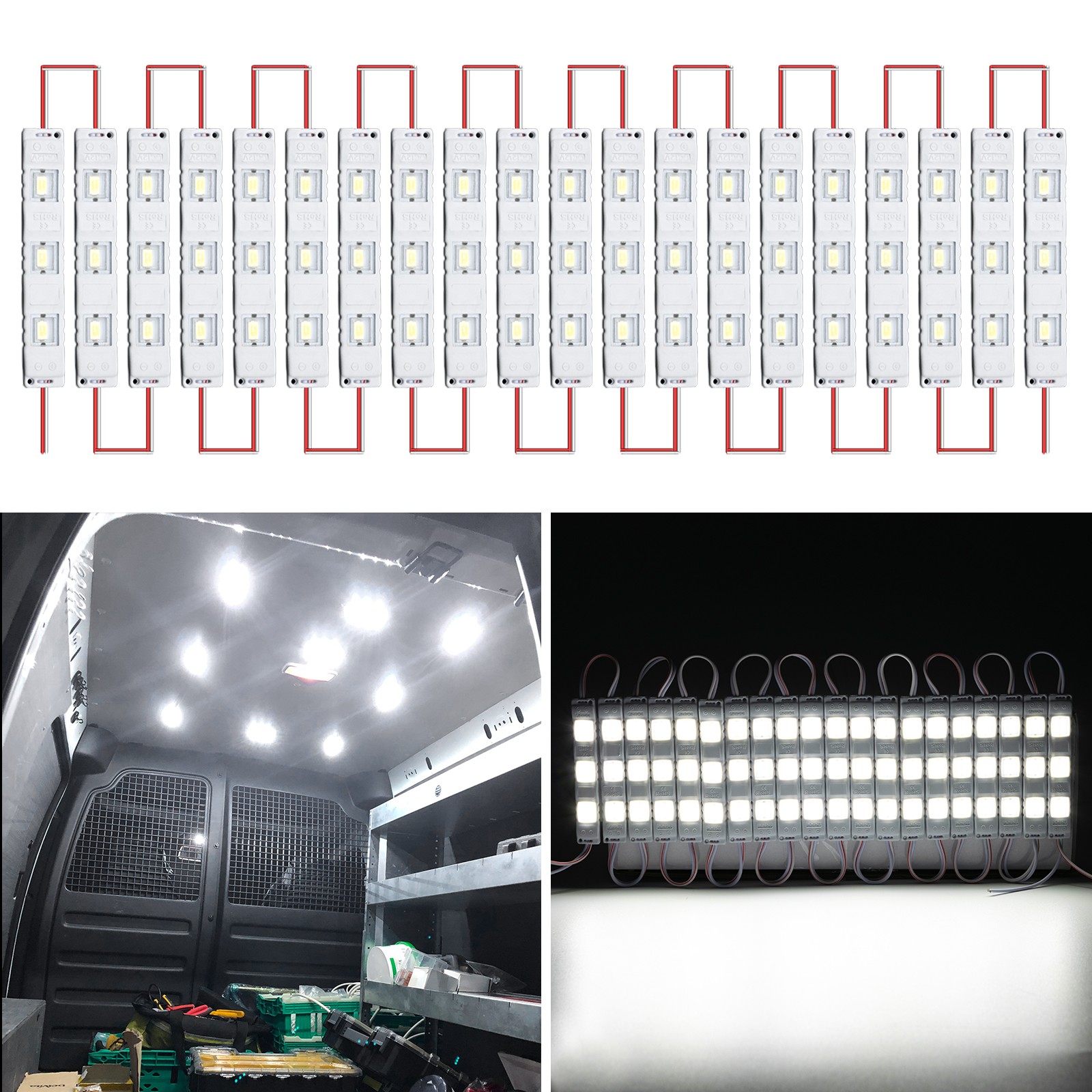 60 LED  Van Interior Lights 12V LED Interior Light Cargo Module Enclosed Trailer