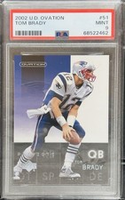 Tom Brady 2002 Upper Deck Ovation #51 PSA 9 MINT