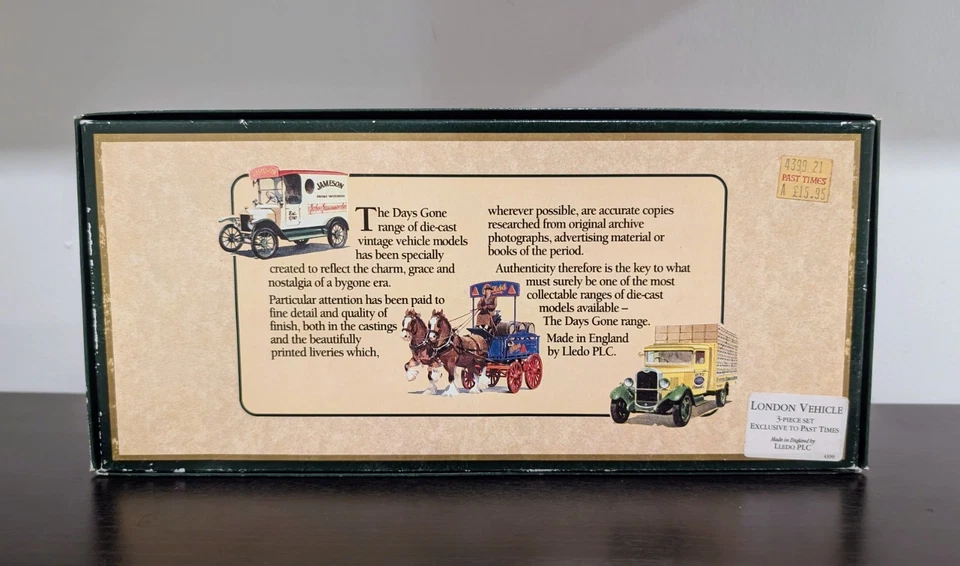 JUEGO DE CAJA DAYS GONE BY LLEDO - 3 VEHÍCULOS MIXTOS EN CAJA DE PRESENTACIÓN Foto 2 de 4