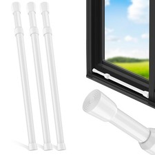 3 Pack Window Security Bar Adjustable Sliding Lock Security Stick for Rubber ...