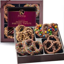 KREMERY Creamy Chocolate Cravings - Holiday Christmas Chocolate Covered Pretz...