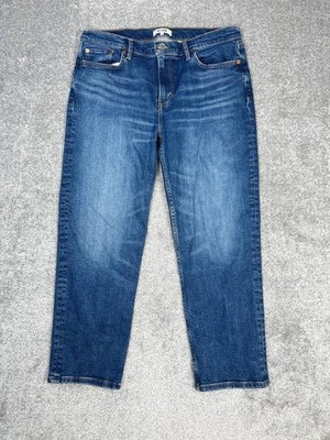 Re Done Comfort High Rise Stove Pipe Jeans Mens 32 Blue Denim Straight Leg 36x27
