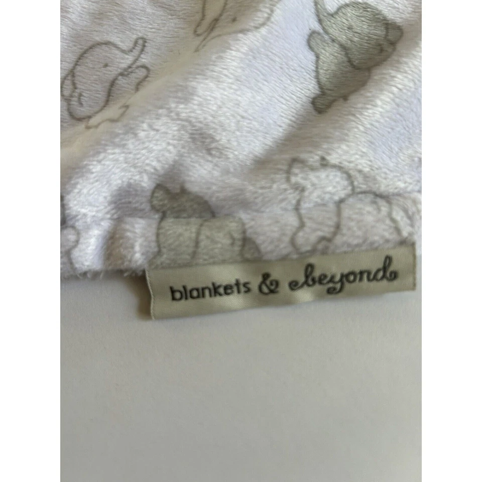 Blankets and Beyond Blue Elephant Blue Gray Security Lovey Nunu Baby 13.5"x13.5 - Image 4 of 4