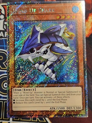 In Hand YUGIOH x1 RA04-EN180 WIND-UP SHARK - PLATINUM SECRET RARE 1st  EDITION | eBay