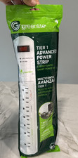 Greenlite Tier 1 Advanced 7 Outlet Surge Protecting Power Strip White 3 ft