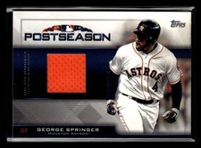 2019 Topps George Springer #PPR-GS Postseason Performance Jersey Relic /99 VC281