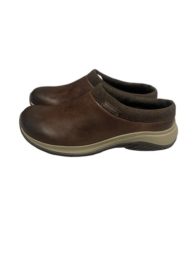 Merrell Encore Nova 5 Mule Clog Shoe Womens 8W Espresso Slip On Slide Leather - Picture 3 of 9