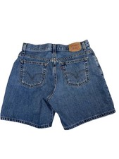 Levis Vintage Y2K Denim Shorts Mid Length 12 Misses Mom Blue 31x6.5