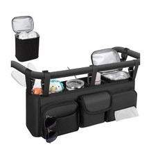 Double Stroller/Jogger Organizer Bag/Caddy/Cooler Bag/Cup Holder - Black - NEW