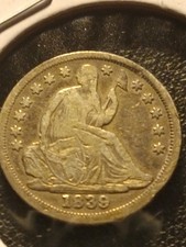 1839 Seated Liberty Half Dime 5C Ungraded Choice 90% Silver Coin 
