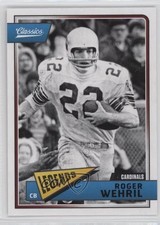 2018 Panini Classics Legends Roger Wehrli #146 HOF 0l1