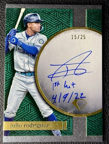 2024 Topps Diamond Icons Julio Rodriguez Iconic 1st Inscription Auto /25 Seattle