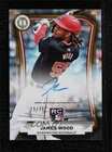 2025 Topps Tribute League Inauguration Gold 71/75 James Wood Rookie Auto RC
