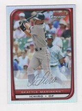 2008 BOWMAN CHROME BASEBALL REFRACTOR ICHIRO SEATTLE MARINERS #176