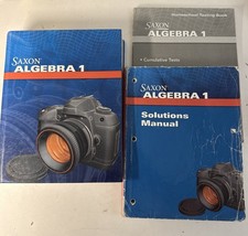 Saxon Algebra 1 (4th Ed) Textbook, Solutions,...