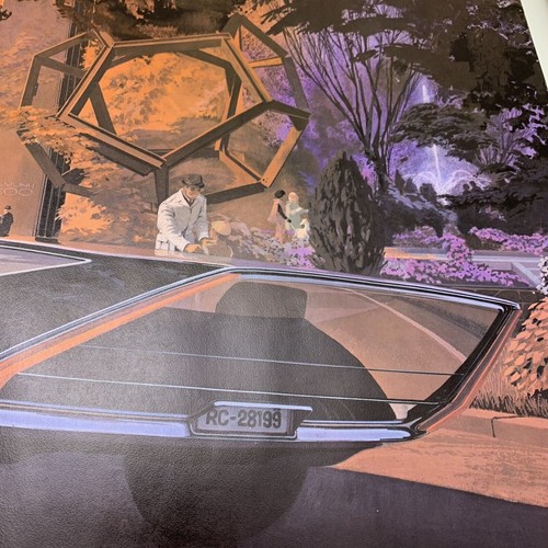Vintage Syd Mead Futuristic Car Art Print 18x25 United States Steel Poster 1967 - Bild 7 von 11