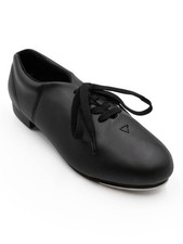 New Closeout Tap Shoes Capezio CG17 Child/Youth Black Split Sole Stretch Lace Up